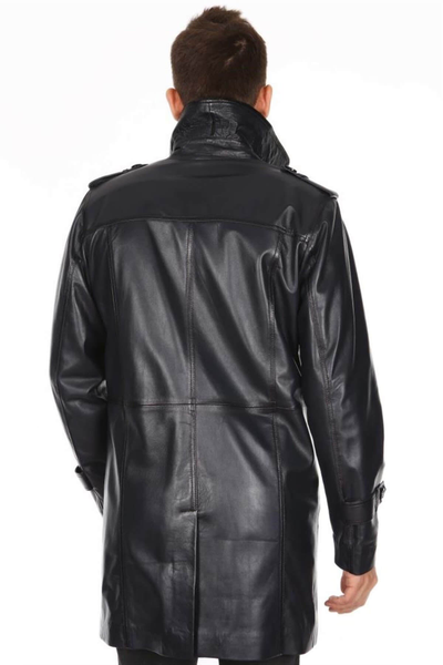 кожаный плащ мужской, кожаный плащ, мужское кожаное пальто, кожаное пальто