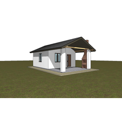 Одноэтажная баня с одной спальней 30м² (S98)