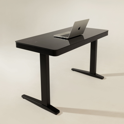 Умный стол 120×60 чёрный | закалённое стекло