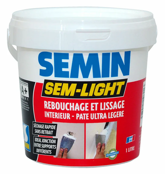 SEM-LIGHT 1л  Сверхлегкая безусадочная шпатлевка для заделки трещин стыков