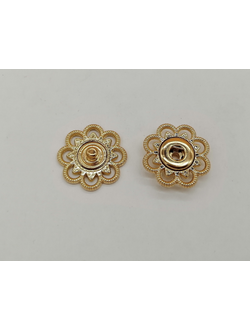 Кнопка декоративная 21 мм золото, дизайн 1755