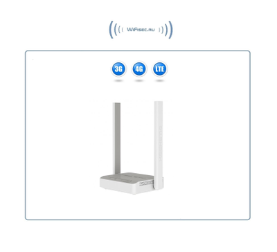 Роутер LTE - 3G/4G KEENETIC 4G, белый kn-1210