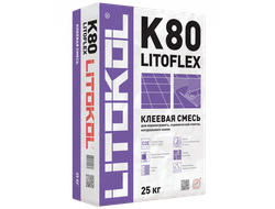 Клей для плитки Литокол LITOFLEX K80 25 кг  для внутренних и наружных работ.( Litokol)