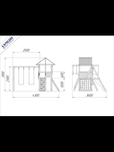 Детская площадка Сибирика с Сеткой