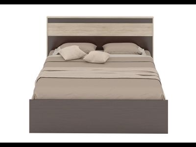 РУМБА Кровать 1600 с встроенным основанием (1668*2097*1020 мм), дуб сонома/венге