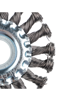 ЕРМАК Щетка металл. для УШМ100мм/22мм, крученая, дисковая, 5 штук