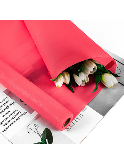 Пленка латексная "Зефирное облако" 58см*5м Алый ПР32/3