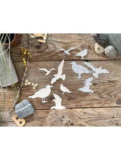Набор ножей для вырубки "Прилетала белая чайка"