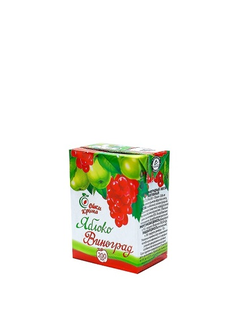 Cок яблоко виноград 0.2 л с трубочкой