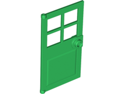 Door 1 x 4 x 6 with 4 Panes and Stud Handle, Green (60623 / 4583718)
