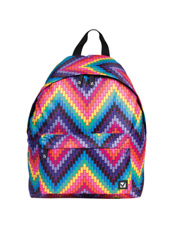 Рюкзак BRAUBERG, универсальный, сити-формат, разноцветный, "Регги", 20 литров, 41х32х14 см, 225369