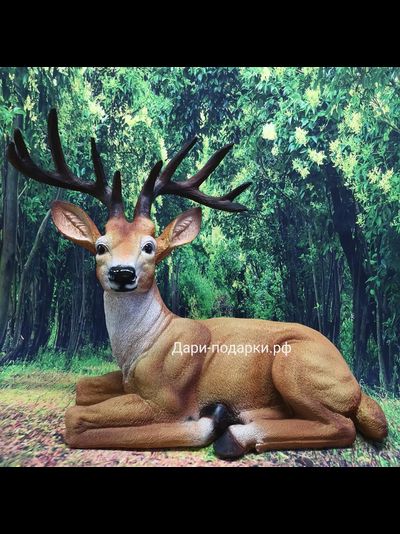 Олень лесной 46*40см   2,1кг   полистоун Россия 3078/012461*