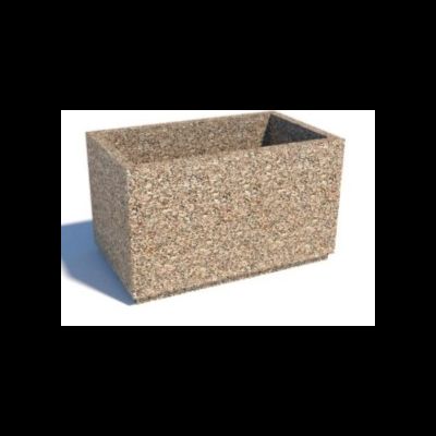 Уличное кашпо для цветов из архитектурного бетонное №22