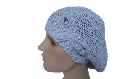 Берет Vizio 4823 летний серый