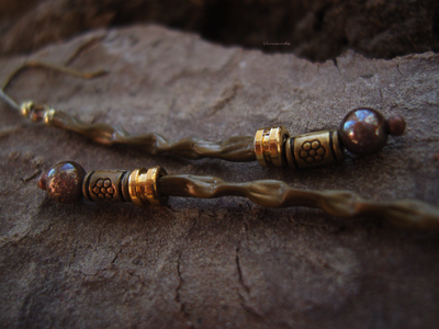 Бохо-серьги "Тропа по Редколесью"