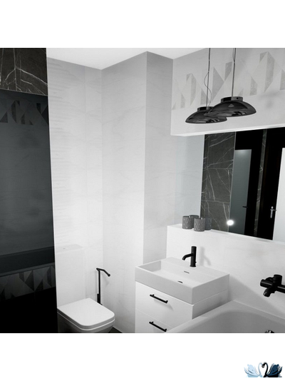 xПлитка Creto Forza Calacatta White Mosaico 01 25 х 60 см настенная
