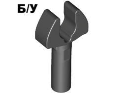 ! Б/У - Bar   1L with Clip Mechanical Claw - Cut Edges and Hole on Side, Black (48729b / 4289538 / 6278152 / 6439039) - Б/У