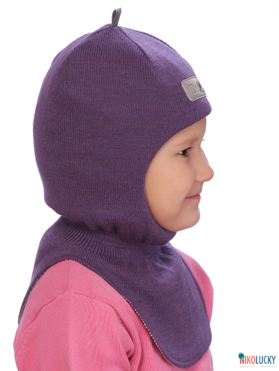 Шапка-шлем "NK"   20101-01, цвет баклажановый р. 48-50