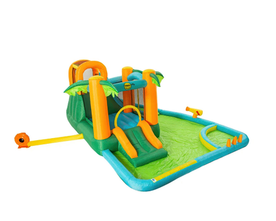 Надувной батут с горкой «Тропикана»