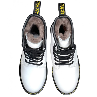 DR MARTENS 1460 WHITE SMOOTH С МЕХОМ