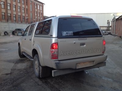 Кунг на Toyota Hilux Vigo 2005-2015 Carryboy S2 серебристый 1CO от AvengerUral.ru Екб, Пермь, Тюмень