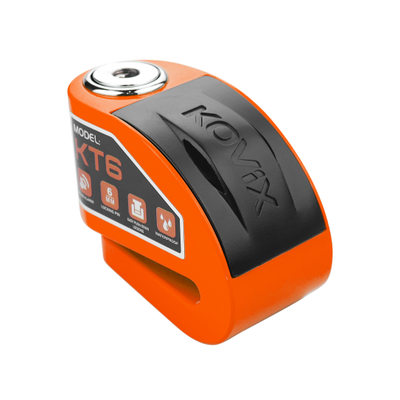 Замок KOVIX KT6 на тормозной диск мотоцикла, велосипеда, скутера с сигнализацией