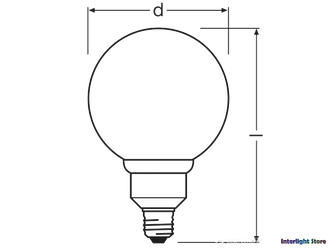 Osram Dulux EL Globe 11w 827 E27