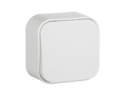 Legrand 782204 Quteo, Переключатель одноклавишный, 10А, IP20, белый