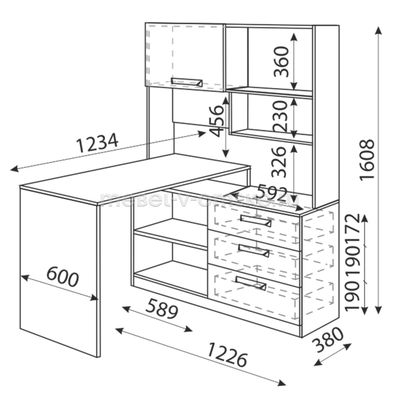 Стол компьютерный Дуглас М7
