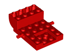 Vehicle, Base 4 x 6 x 1 2/3 Curved, Red (24055 / 6176286)