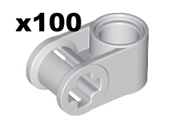 Technic, Axle and Pin Connector Perpendicular, Light Bluish Gray (6536 / 4211775 / 6261375)