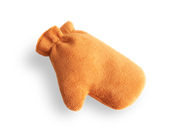 Микрофибровая рукавица для химчистки и уборки авто оранжевая AU-238