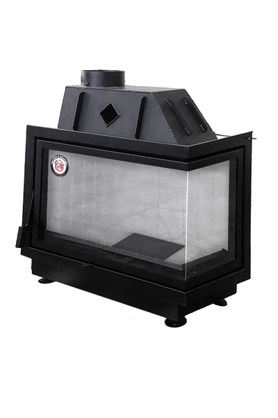 Каминная топка Альфа 800 RB/R два стекла правая, Экокамин (Россия)