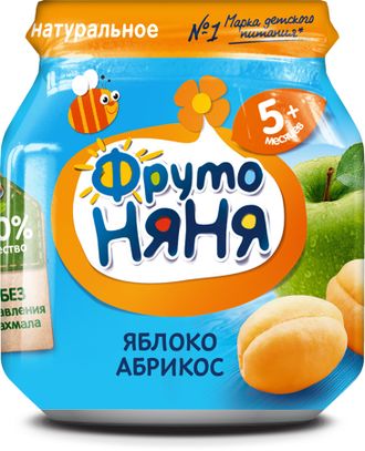 ФРУТОНЯНЯ 100г пюре яблоко абрикос