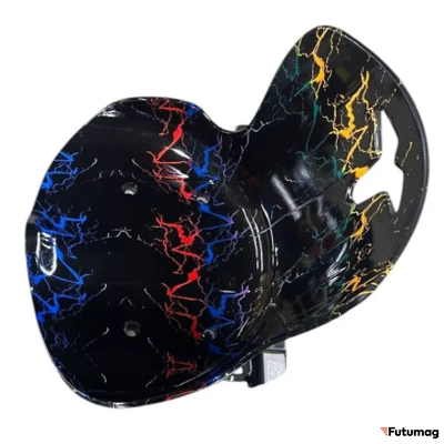 Электроскутер Дрифт Карт KUGOO KIRIN разноцветная молния