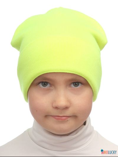 Шапка 22202-01 желтый неон 48-52
