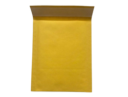 Пакет с воздушной подушкой 110х130 желтый крафт (110х130мм+30мм клапан)