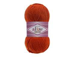 Пряжа Cotton Gold Alize (Ализе Коттон голд) Состав: 55% хлопок и 45% акрил Вес: 100 гр Метраж: 330 м. цвет Терракот 36