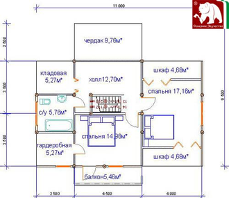 Проект 3-33 175 кв.м., 9,5*11