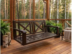 Скамья подвесная на террасу