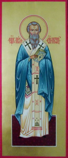 Прохор Апостол от 70-ти, епископ Никомидийский, Святитель. Рукописная мерная икона.
