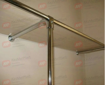 UNO-04 Угловой соединитель 3-х труб системы Joker-Uno d=25 мм, цвет: хром