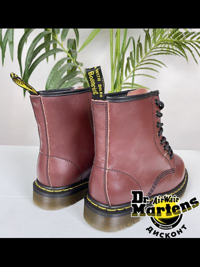 DR MARTENS 1460 SMOOTH CHERRY RED NARROW FIT
