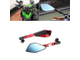 Зеркала Visor X12 для мотоцикла, красные
