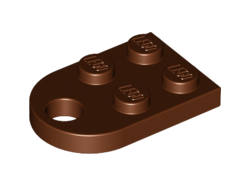Plate, Modified 2 x 3 with Hole, Reddish Brown (3176 / 4216978 / 4541284 / 6172636)