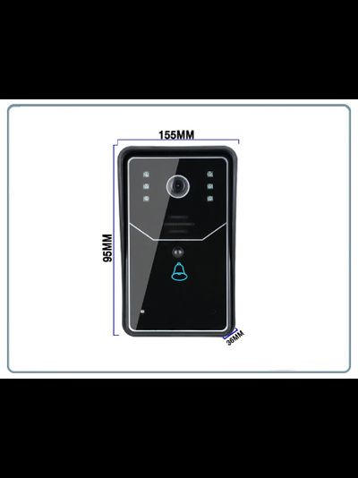 WiFi/LAN вызывная панель видеодомофона, интерком связь с активным подавлением шума, открытие замка через мобильное приложение, HD. до - 10 град.С. (163eye.cc/YooSee)