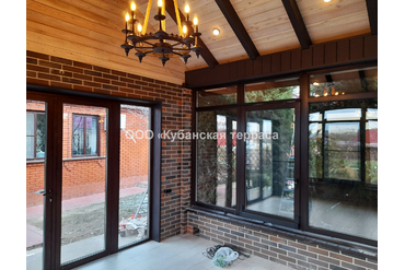 Кирпичная беседка 9*5м