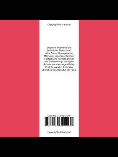 Ein Tribut An Depeche Mode Der Bildband Photobook