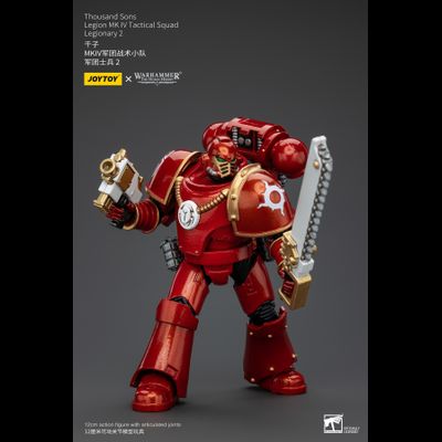 Легионер Тысячи Сынов (Warhammer Horus Heresy) - КОЛЛЕКЦИОННАЯ ФИГУРКА 1/18 Thousand sons Legion Legionary 2 (JT5970) - JOYTOY