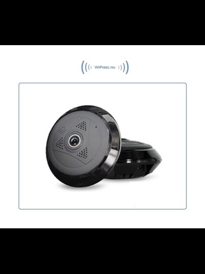 Потолочная/настенная WiFi видеокамера панорамная с DVR (fish_ufo2_B), 960P HD (360EyeS)
